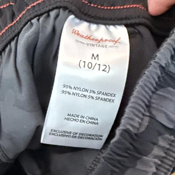 Boys Black Camouflage Nylon Drawstring Cargo Shorts - Picture 8 of 10